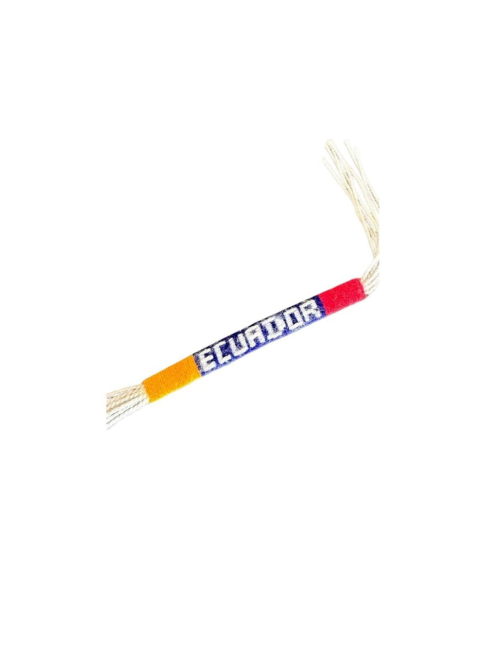 Handwoven friendship bracelet from Ecuador